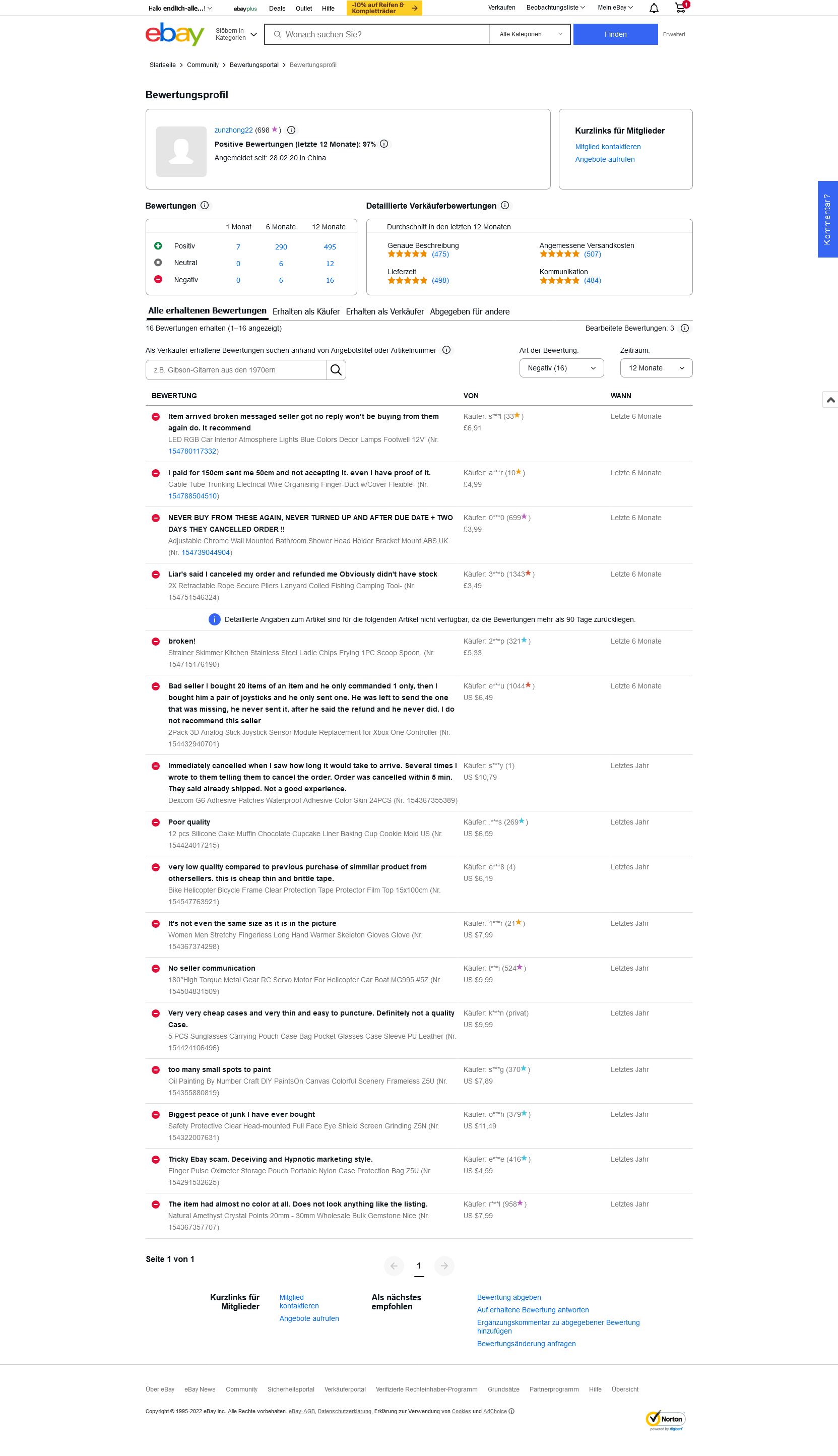 fakeaccounts? eBay Deutschland Community