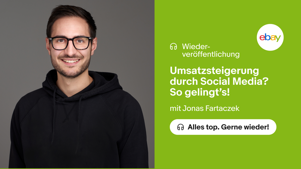 Podcastfolge relauncht: Mit Social Posts mehr bei eBay verkaufen