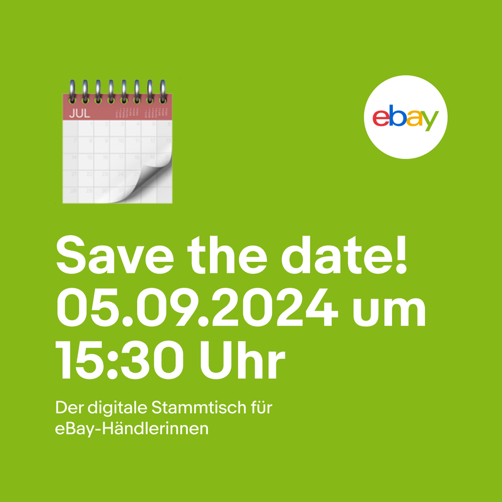 Händlerinnen aufgepasst! Digitaler Stammtisch am 5. September rund ums Thema “eBay Top-Service”