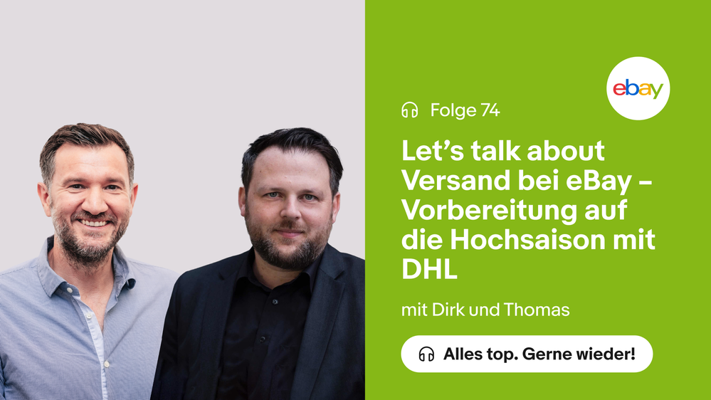 Neue Podcastfolge: Let’s talk about Versand bei eBay – Vorbereitung auf die Hochsaison mit DHL