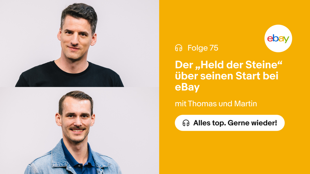 Die neue Podcastfolge mit Thomas Panke alias „Held der Steine” mit Tipps zum Handel&Versand bei eBay