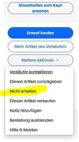 Artikel nicht erhalten