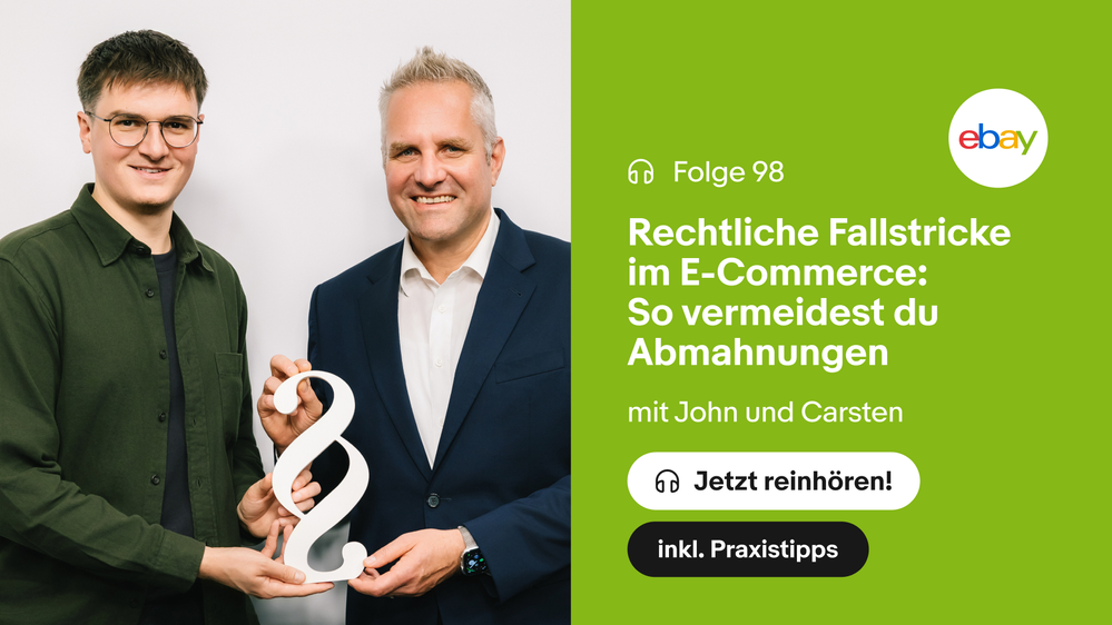 Neue Podcastfolge on Air: Abmahnungen nein danke ‒ mit Trusted Shops & kostenloser Rechtsberatung