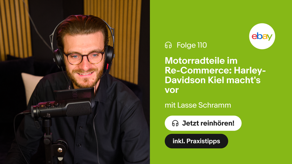 Neue Podcastfolge: Erfolgreich im Re-Commerce ‒ Harley-Davidson Kiel zeigt, wie’s geht