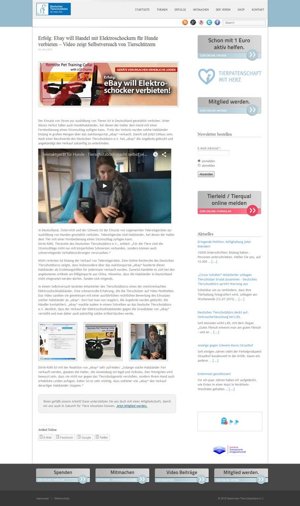 Erfolg - Ebay will Handel mit Elektroschockern für Hunde verbieten – Video zeigt Selbstversuch von Tierschützern.jpg