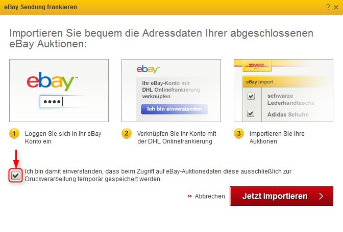 Gelöst: Wo kann ich mein DHL Konto in Ebay verknüpfen? - eBay Community