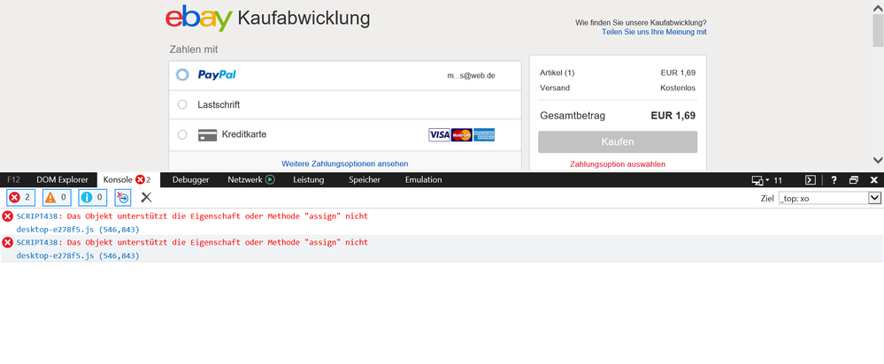 So sieht es aus im IE11