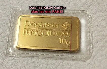 Plagiate Gelbes China Blech Fake Goldbarren Bei Ebay Community