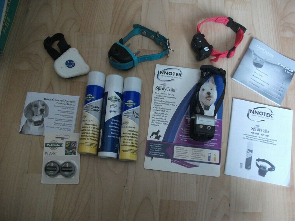 Innotek by Petsafe 4 x Anti-Bell-Halsband Konvolut mit Spray.jpg
